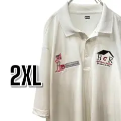 【538】USA古着 ポロシャツ ピンクパンサーコラボ 2XL
