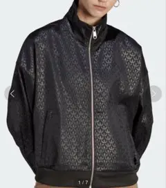 新品　adidas トレフォイル モノグラム サテン トラックトップ　Lサイズ