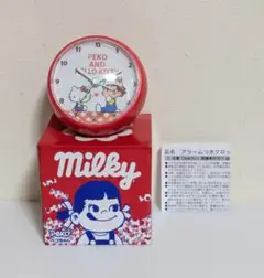 不二家　FUJIYA　サンリオ　ハローキティ　ペコちゃん　アラーム クロック