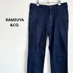 RAMEUYA&CO. デニム　ジーンズ　パンツ　青　長ズボン　無地　カジュアル