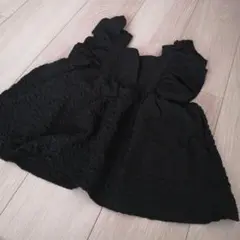最終値下　かわいいブラウス　サイズ110　チュニック　フリル　黒