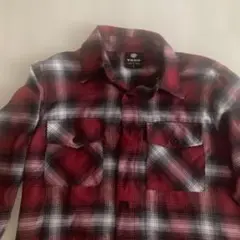 YAGO メンズ フランネルシャツ レッド チェック柄 Sサイズ