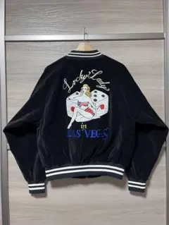 「沢尻エリカ着用」 スカジャン　別珍　80s 70s 横須賀ジャンパー 竹トラ(竹虎 バンブータイガー) 別珍 5Lサイズ - 大熊商会｜上野