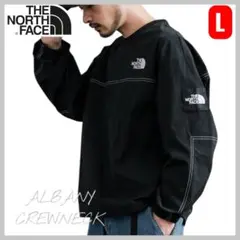 【日本未発売】　ノースフェイス　ALBANYクルーネック BLACK　L　正規品