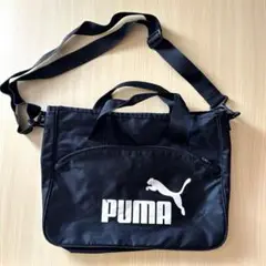PUMA ブラック ショルダーバッグ