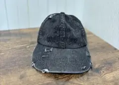 ブラックデニム風のキャップ　WEGO
