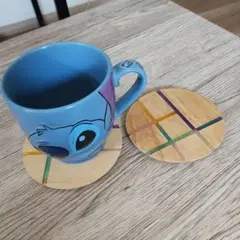 2枚　ハンドメイド　コースター　レジン作品