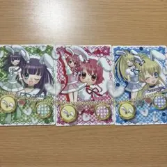 リルぷりっ　カード 3枚セット　パステルバニー