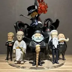 ※アクリル台座のみ　ワンピース ワーコレ　五老星　イム様　サボ　フィギュア用台座