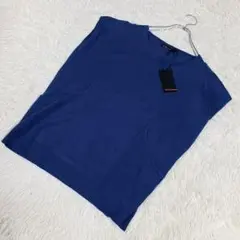 【未使用品】ノースリーブニット　カットソー　薄手生地