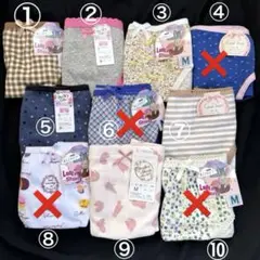 綿混スキャンティ　パンティー　コットンショーツ　10枚　M アソート　08094