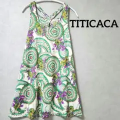 [ 美品 ] チチカカチュニックワンピース花柄エスニックM