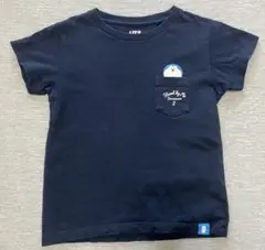 ユニクロ ドラえもん ポケットTシャツ ネイビー 100