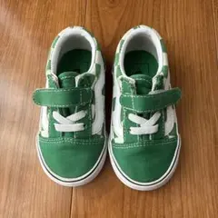 VANS オールドスクール　13.5㎝ グリーン