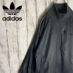 【adidas】アディダス ジャージ レザー3ストライプ ブラック 黒 日本製