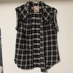 【nano universe GROUND FLOOR】チェックベスト