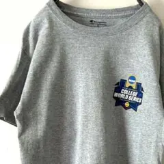 チャンピオン ソフトボール ワールドシリーズ Tシャツ グレー 古着