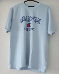 Champion ライトブルー Tシャツ