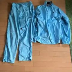 adidas 水色 ウィンドブレーカーとパンツセット