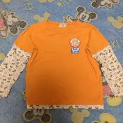 HOT BISCUITS長袖 Tシャツ 90〜100cm オレンジ