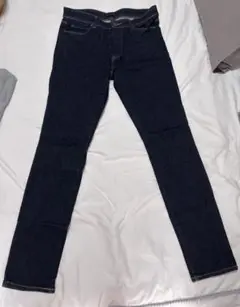 スキニーデニム ダークブルー 5ポケット