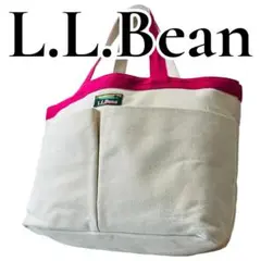 【良品】L.L.Bean トートバッグ 肩掛け キャンバス GLOW付録 ピンク