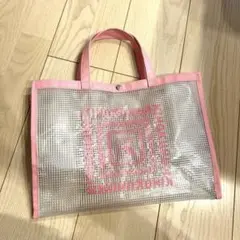 紀伊国屋　クリアバッグ　ピンク