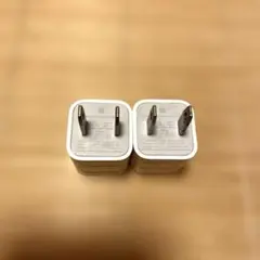 純正Apple iPhone USB コンセントプラグACアダプタ（2個セット）