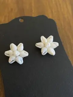 ニイハウシェル　ピアス(両耳)　クアナトレス　デザイン　ハワイアンシェル ニイハウシェルアクセサリー とは(その壱) - Nanamua.com