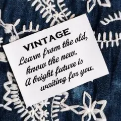 残りわずか！タグ※15枚※VINTAGE※White※布タグ※デニムリメイクに