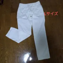 Lサイズ ホワイトパンツ ウエストゴムBARNYARDSTOM