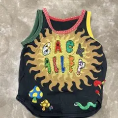 刺繍入りノースリーブタンクトップ　ほんざわや　ブーフーウ