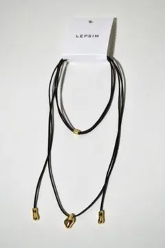 新品 LEPSIM プチモチーフコードチョーカー ロングネックレス レディース