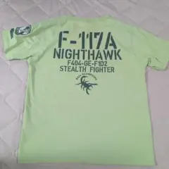 AVIREX　F-117A Nighthawk Tシャツ ライトグリーン