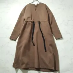 VERMEIL par iena ダンボールバックマント風ワンピース ロング ★