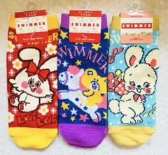 ☆新品未使用☆セリア SWIMMER ショート丈くつした 3点セット
