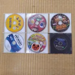 【信】wii裸ソフト5本/ゲームキューブソフト1本まとめ 初期画面確認済み