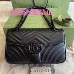 新品未使用 GUCCI マーモント ショルダーバッグ so Black