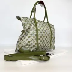 美品　ハンティングワールド　トートバッグ　2WAY ナイロン　レザー