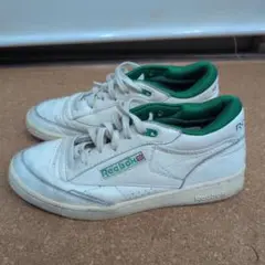 Reebok ホワイト/グリーン スニーカー