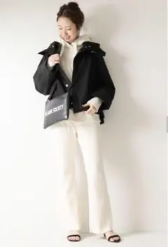 TICCA(ティッカ) コットンリブフレアパンツ