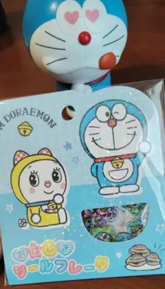 ドラえもん　おはじきシール　シールフレーク　I'M DORAEMON