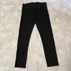 55 STUDIOUS ステュディオス テーパード スキニー 黒 ブラック