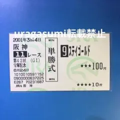 第１１８回　天皇賞(秋) サイレンススズカ ステイゴールド　現地馬連馬券 2025年最新】ステイゴールド 馬券の人気アイテム - メルカリ
