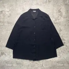 COWOOD 無地 長袖シャツ (黒・フリー)