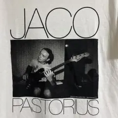 希少ジャコ・パストリアスJACO PASTORIUS Tシャツ ホワイト●L