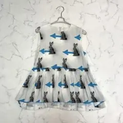 上質　ノースリーブ　カットソー　ブラウス　ラビット　M プラダ　オーダーメイド