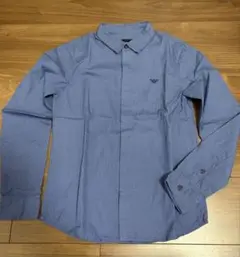 美品 エンポリオアルマーニ 子ども服 ワイシャツ 10A 男の子用 青 オシャレ