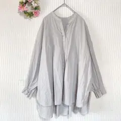 【ミッシェルクラン】 オーバー チュニック カットソー （M） スタンドカラー