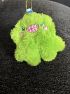 ガチャガチャ モンスター 黄緑 キーホルダー